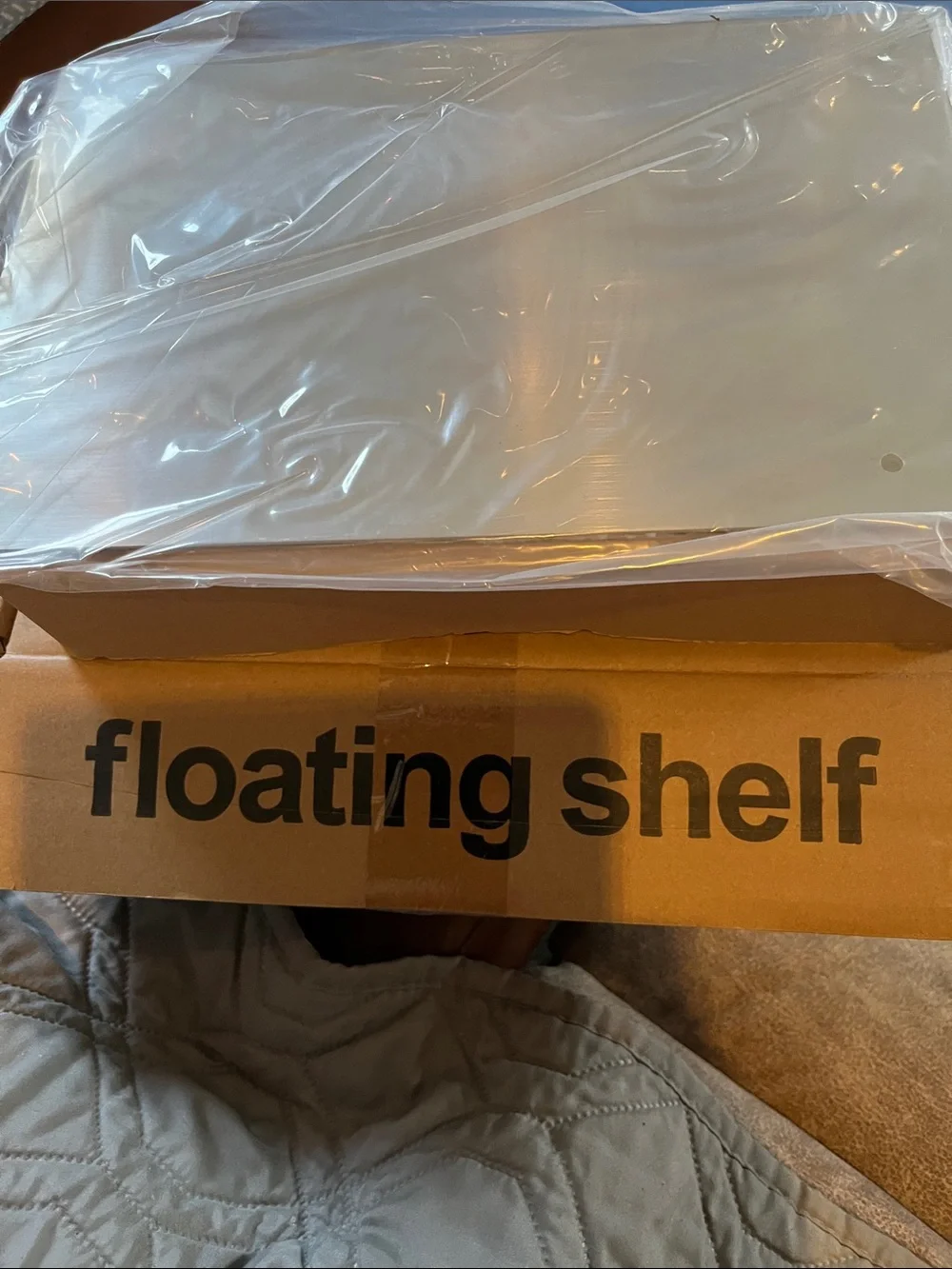 Floating Shelf 15 MM brushed, stainless steel Wall-Mount Shelf Silver brand new